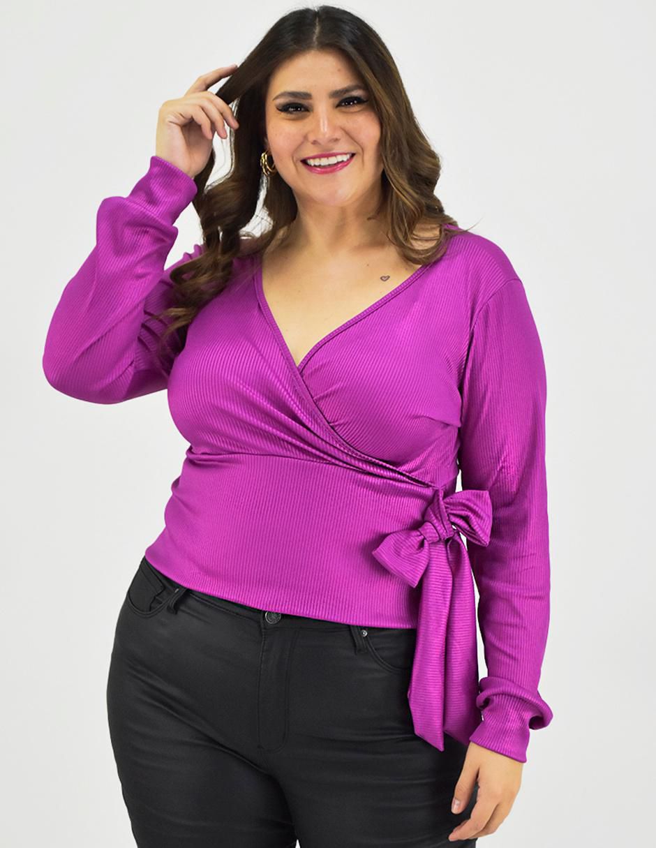 Blusa manga larga para mujer