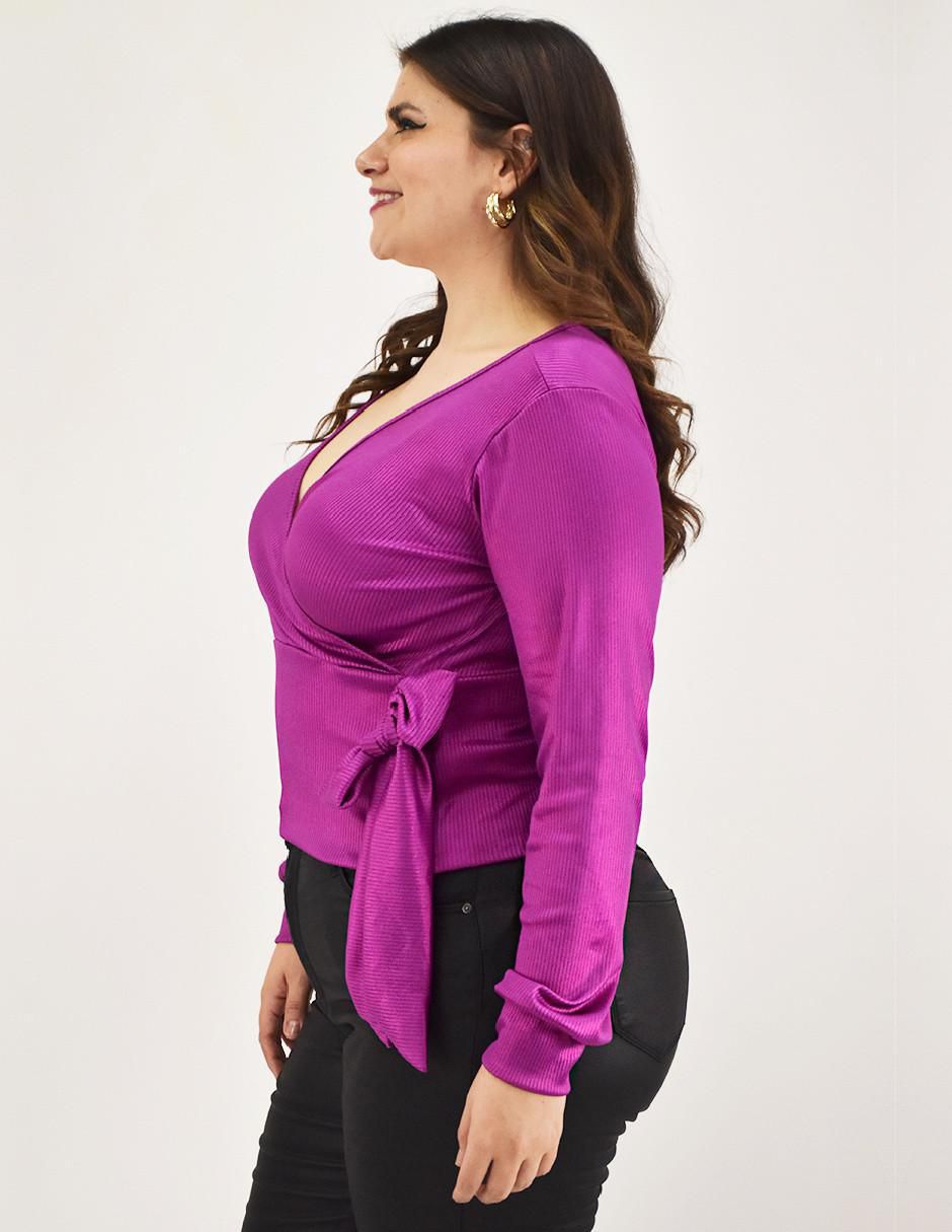 Blusa Roman Fashion manga larga para mujer