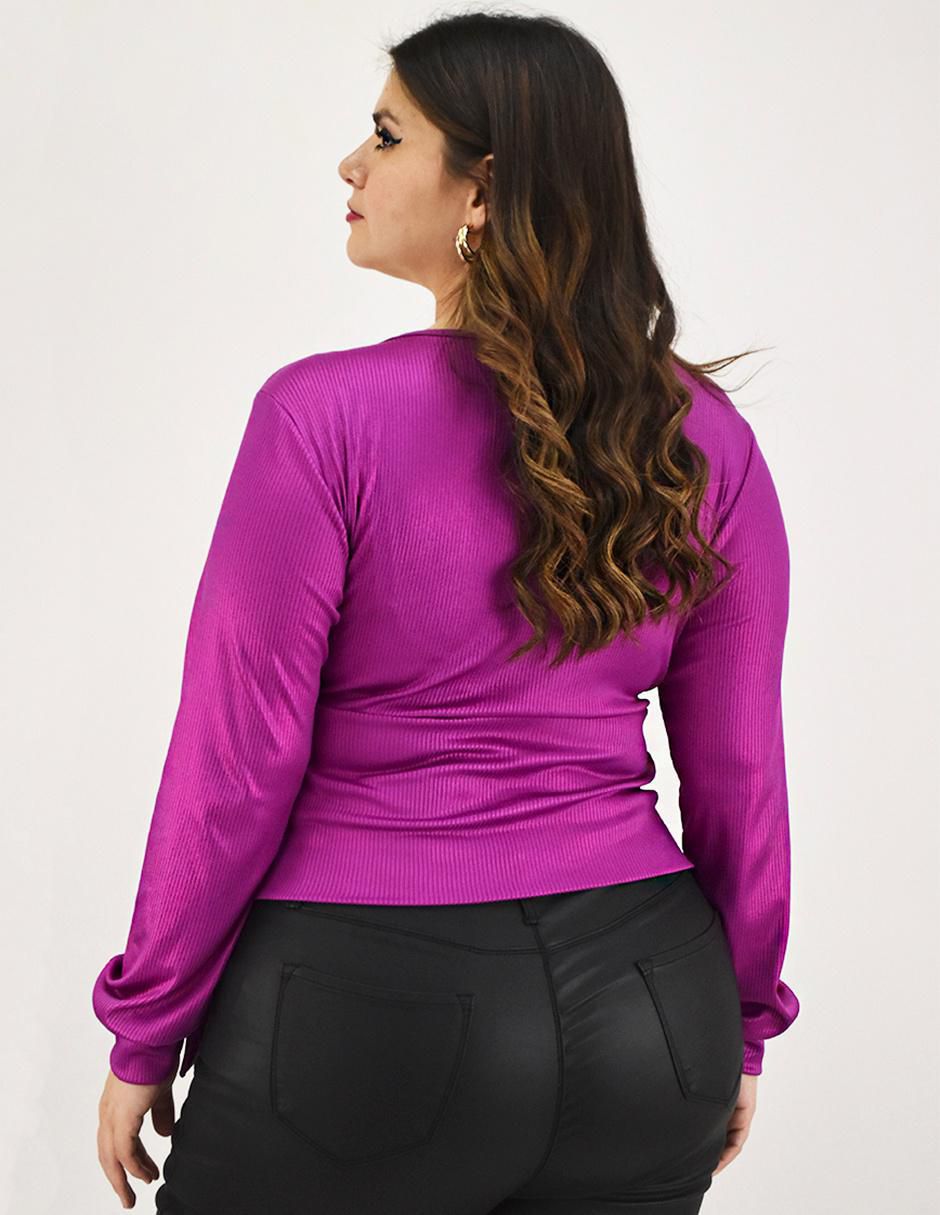 Blusa Roman Fashion manga larga para mujer