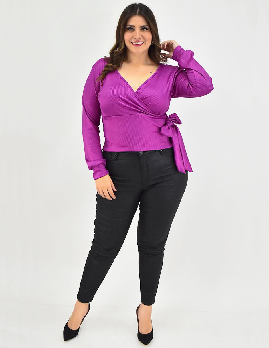 Blusa Roman Fashion manga larga para mujer