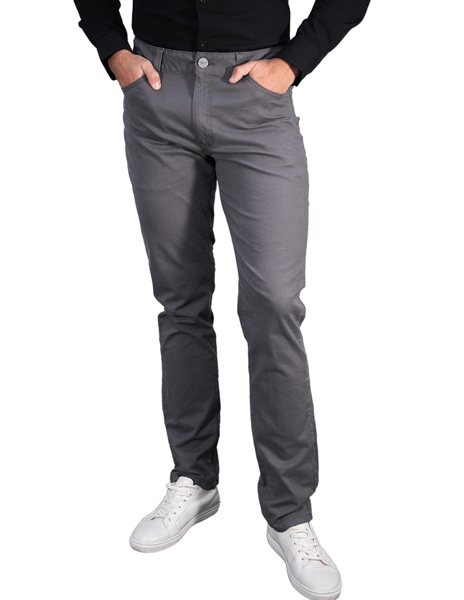 Pantalón slim de algodón para hombre