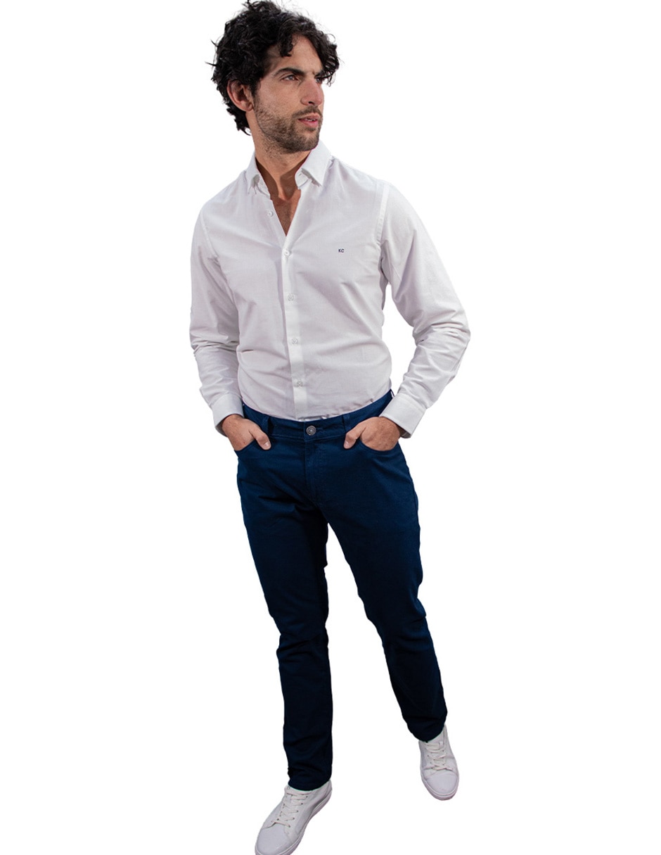Pantalón slim de algodón para hombre 3