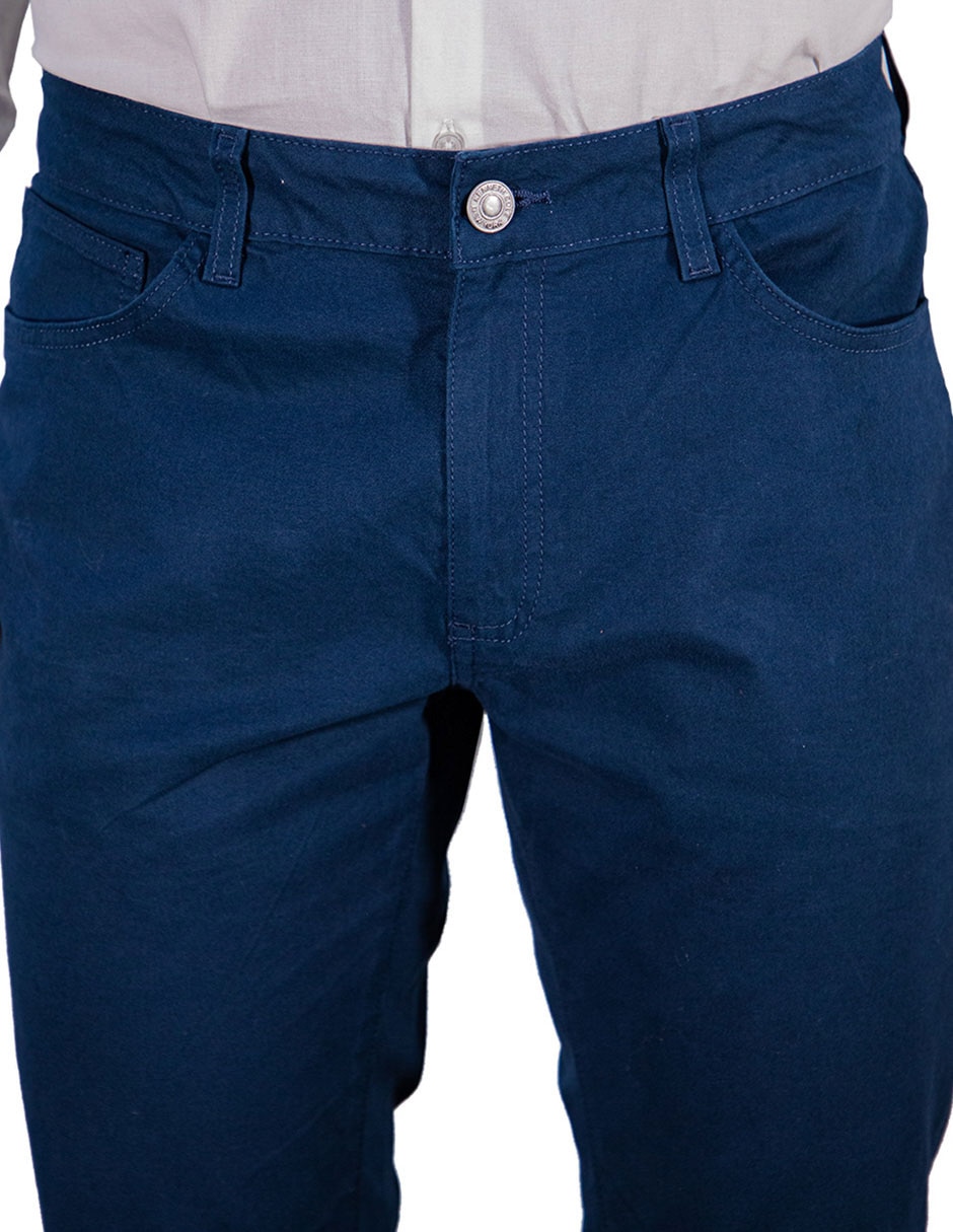 Pantalón slim de algodón para hombre 4