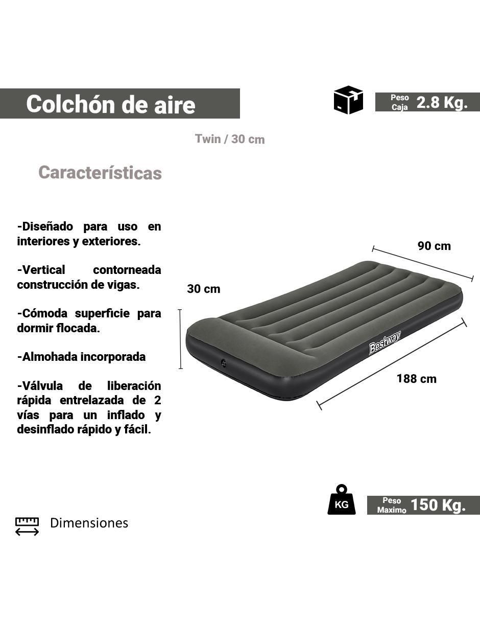 Colchón inflable Bestway 67680 colchoneta pillow top integrada 5