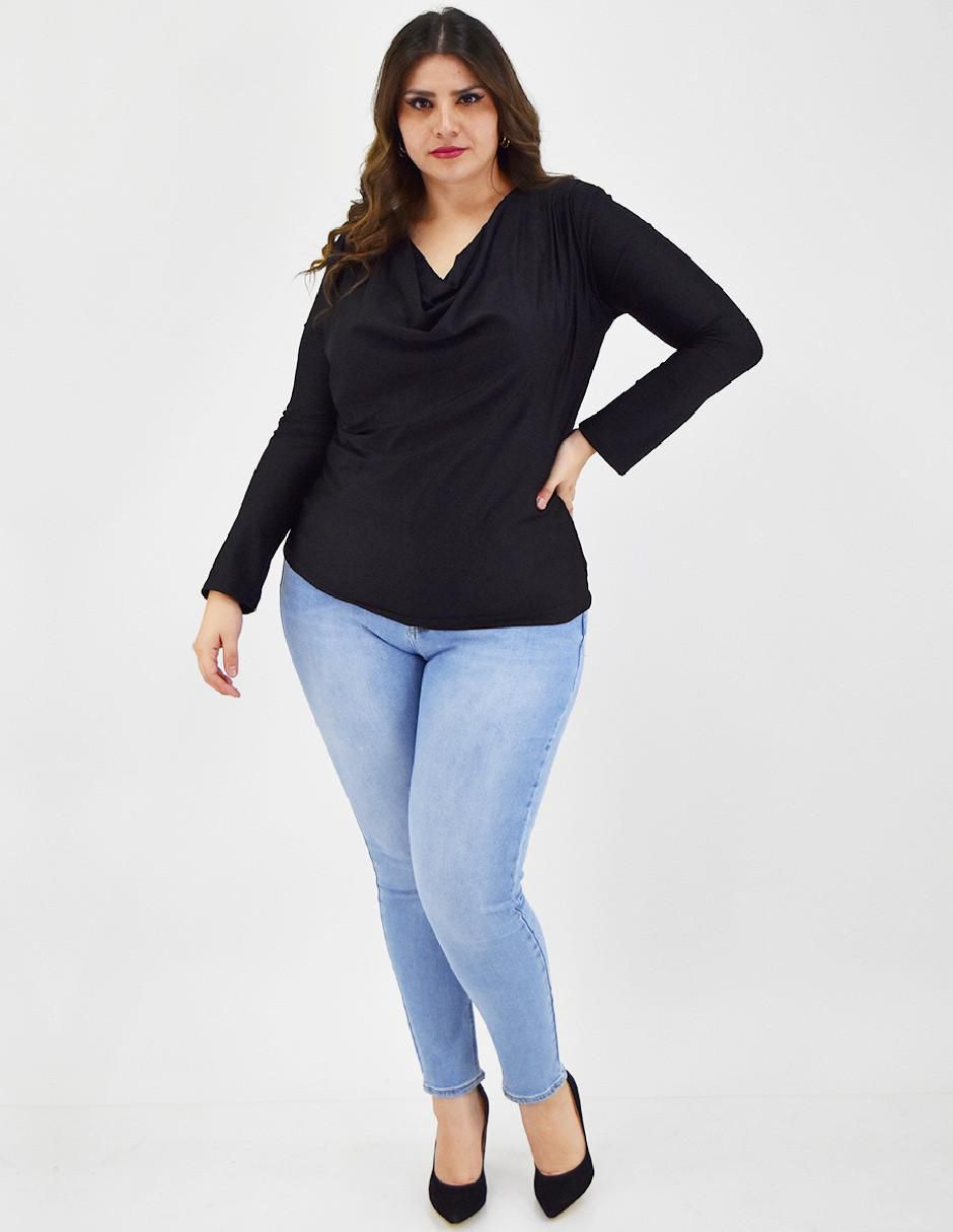 Blusa manga larga para mujer 13