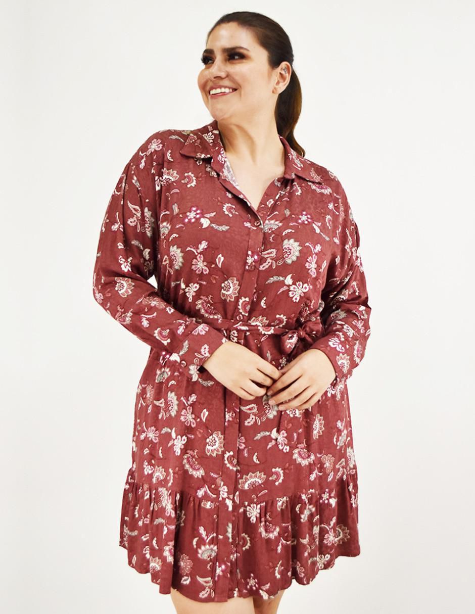 Vestido arriba rodilla casual para mujer 2