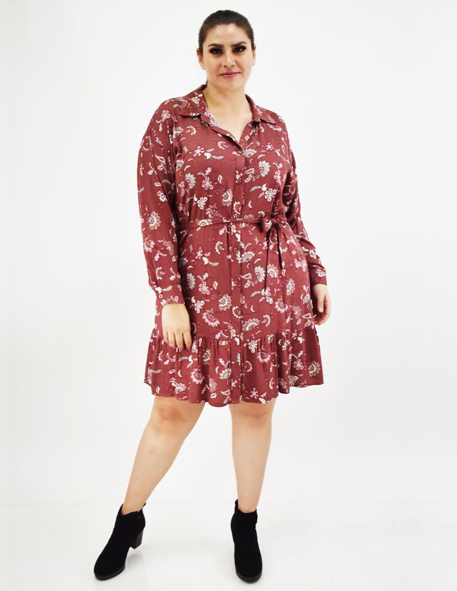Vestido arriba rodilla casual para mujer 7