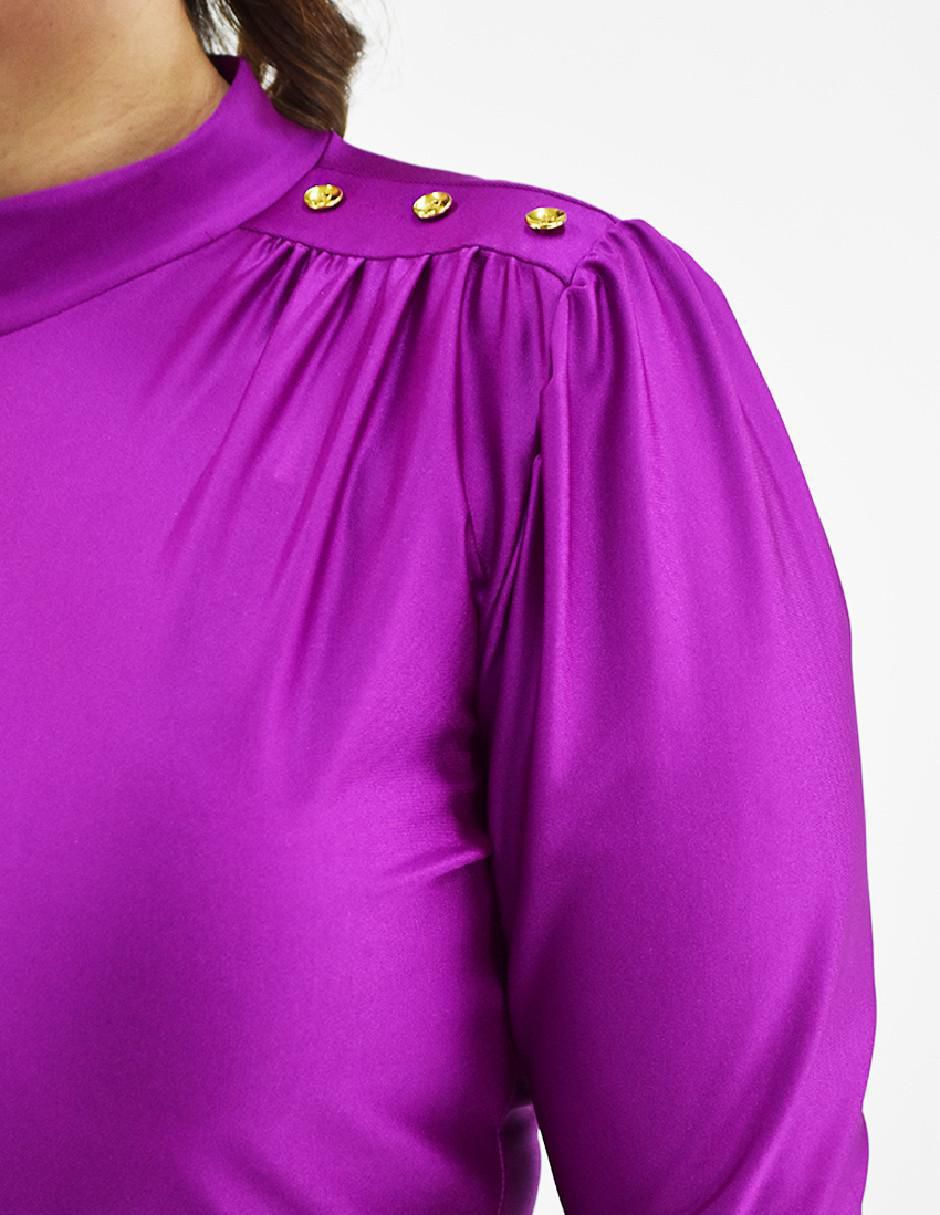 Blusa Roman Fashion manga larga para mujer