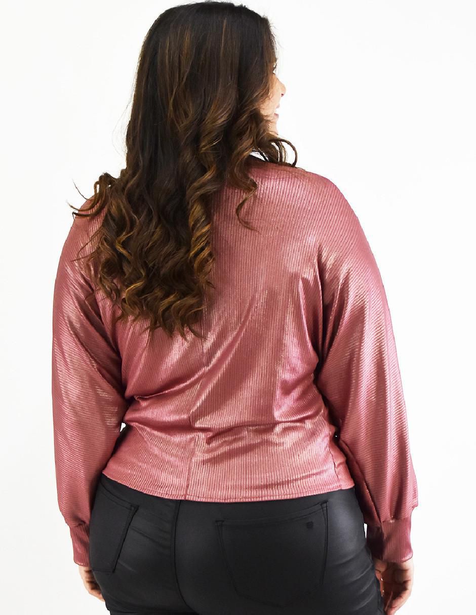 Suéter Roman Fashion cuello simulado para mujer