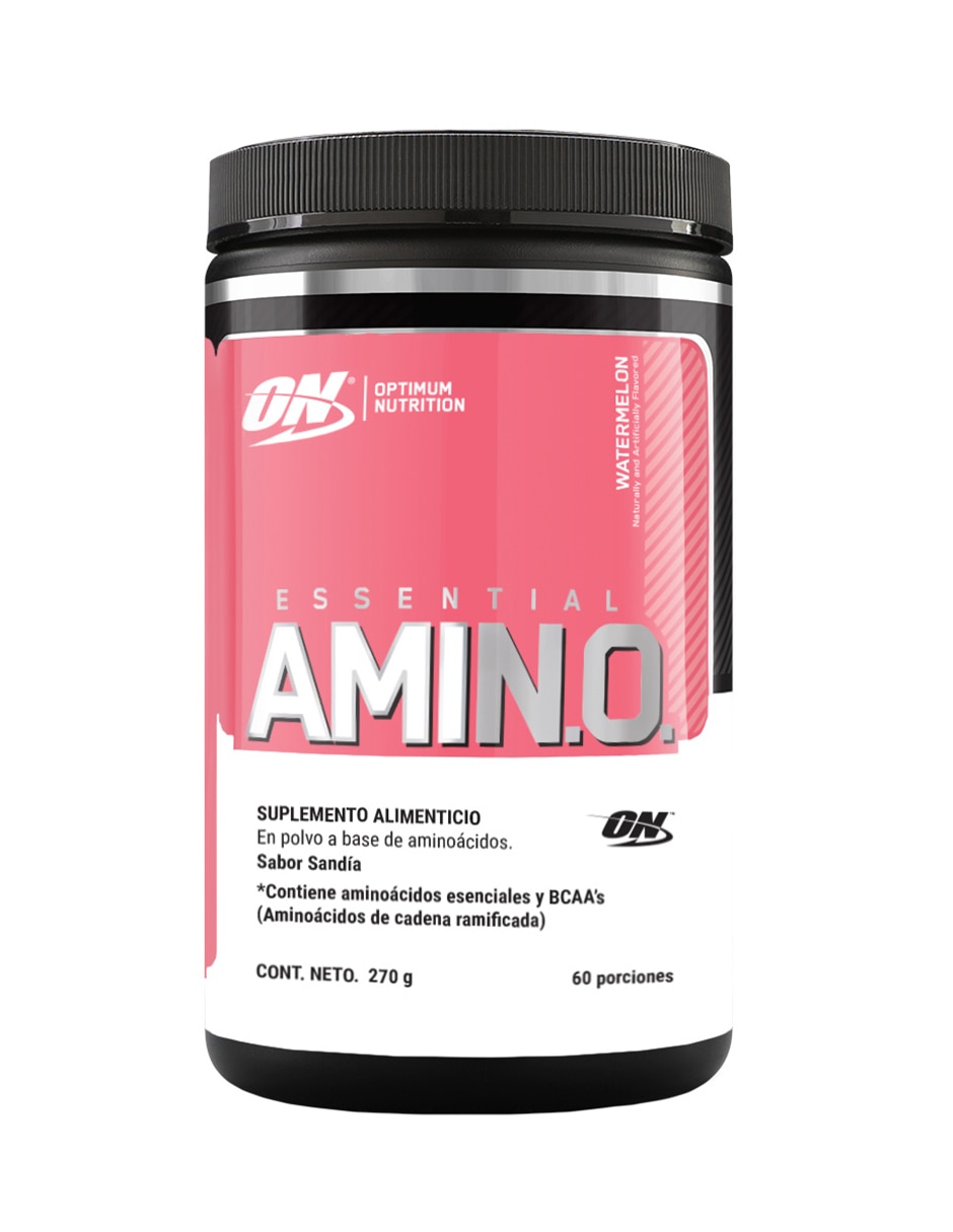 Essential Amin.o. Optimum Nutrition con aminoácidos y electrolitos sabor sandia de 270 g