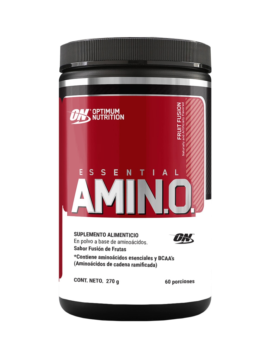 Essential Amin.o. Optimum Nutrition con aminoácidos y electrolitos sabor frutas de 270 g