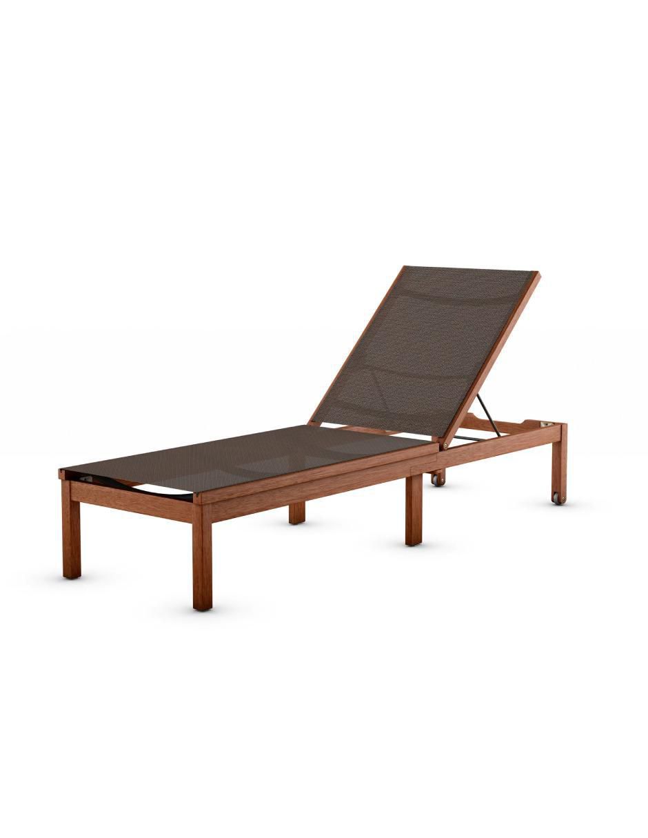 Camastro Kingsbury Lounger de madera eucalipto Camastro Kingsbury Lounger de madera eucalipto