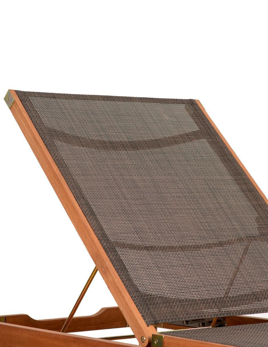 Camastro Kingsbury Lounger de madera eucalipto