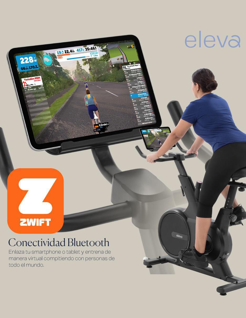 Bicicleta de spinning modelo Cycle One de acero y plástico 7