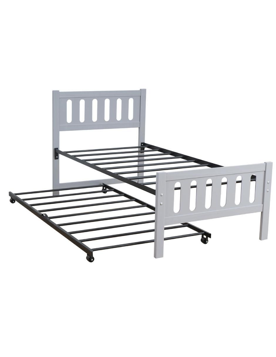Cama Cherokee Atlas de madera pino doble individual