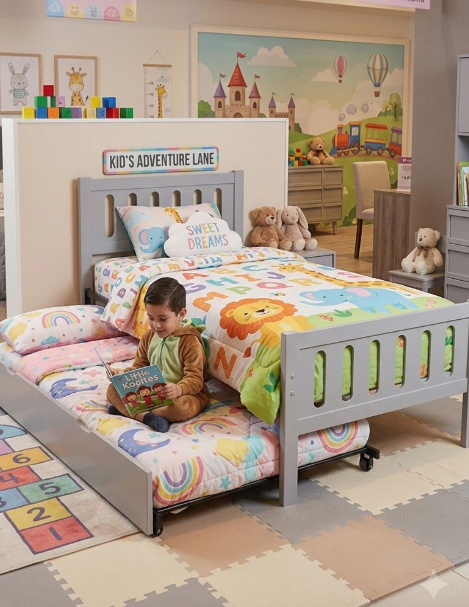 Cama Cherokee Atlas de madera pino doble individual