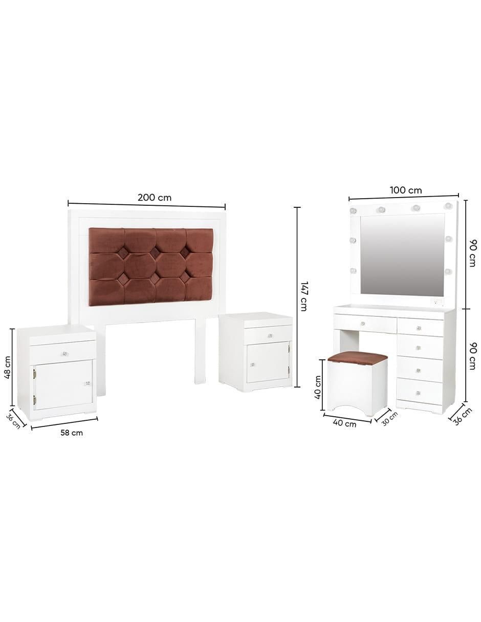 Set Recámara Bejar de MDF 10