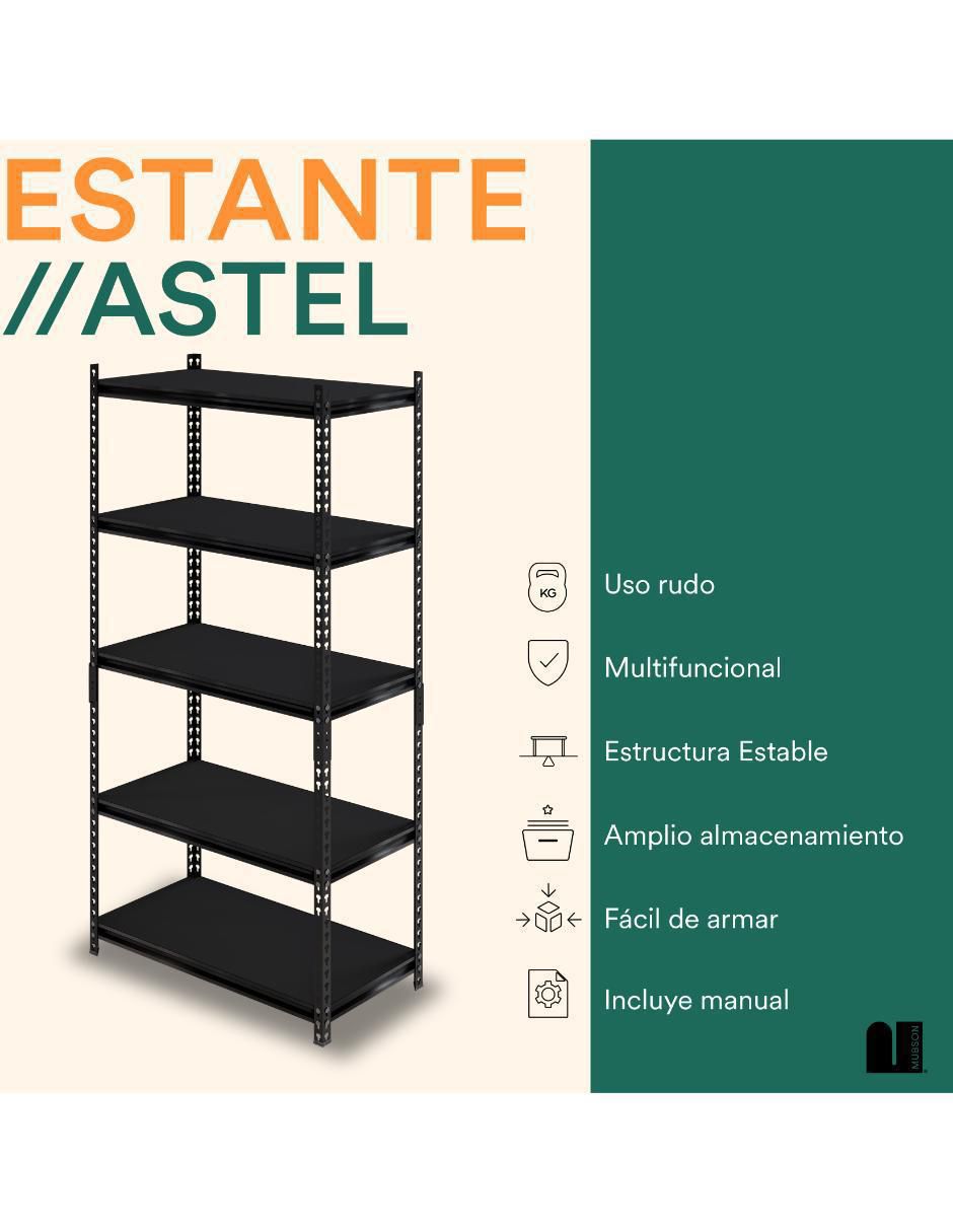 Librero armable de MDF 4