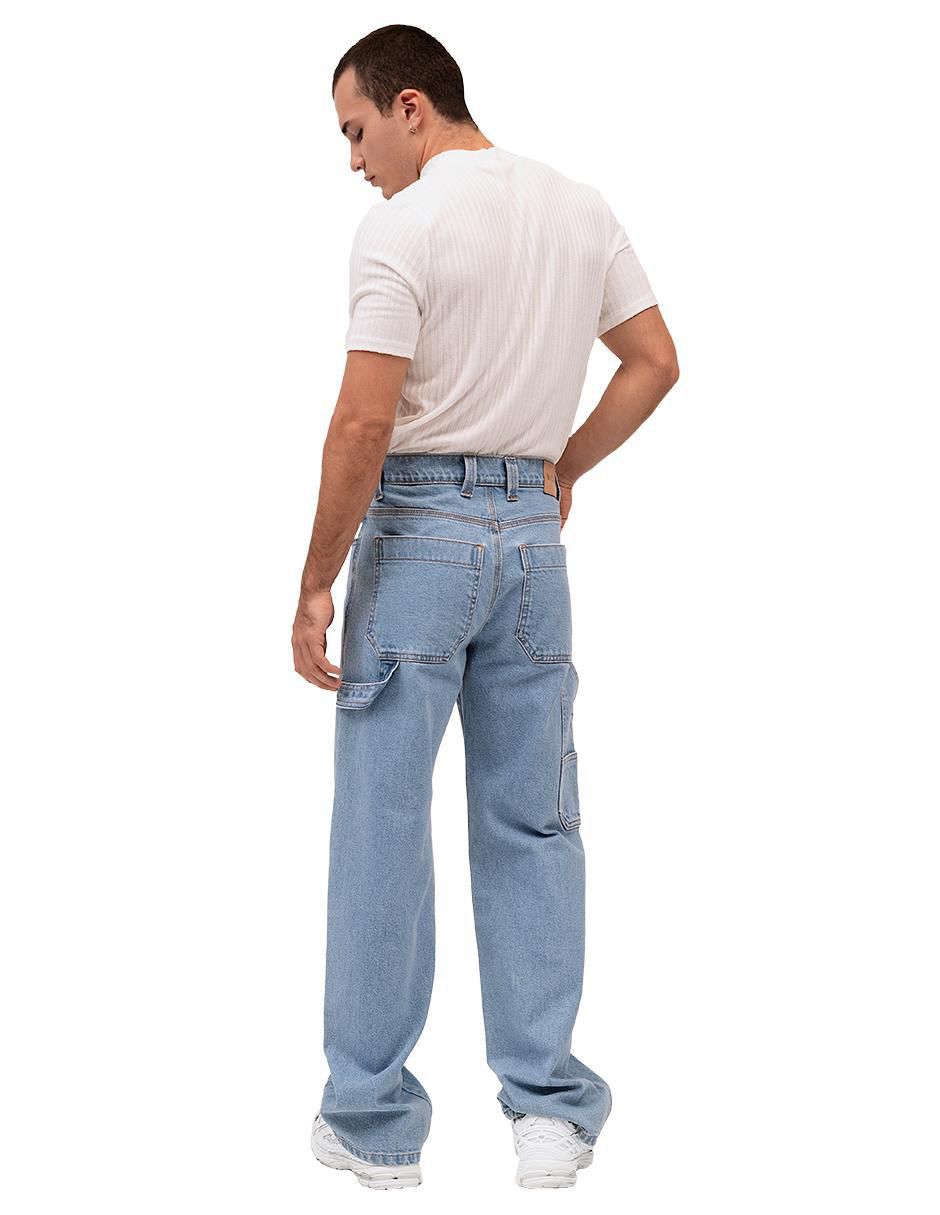 Jeans straight Mchk lavado claro para hombre