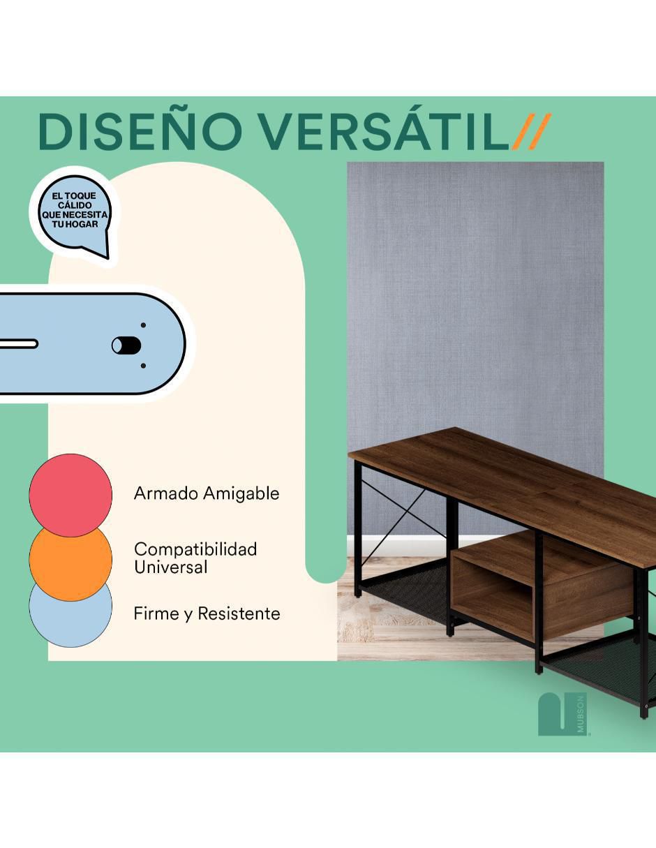 Mueble de TV armable de MDF 3