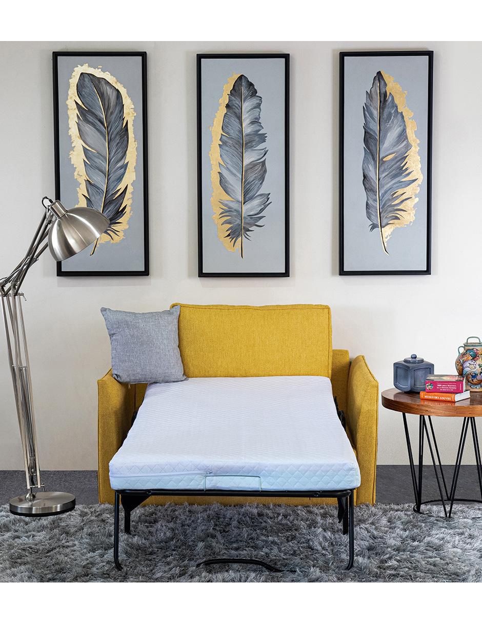 Sofá cama de chenille 10
