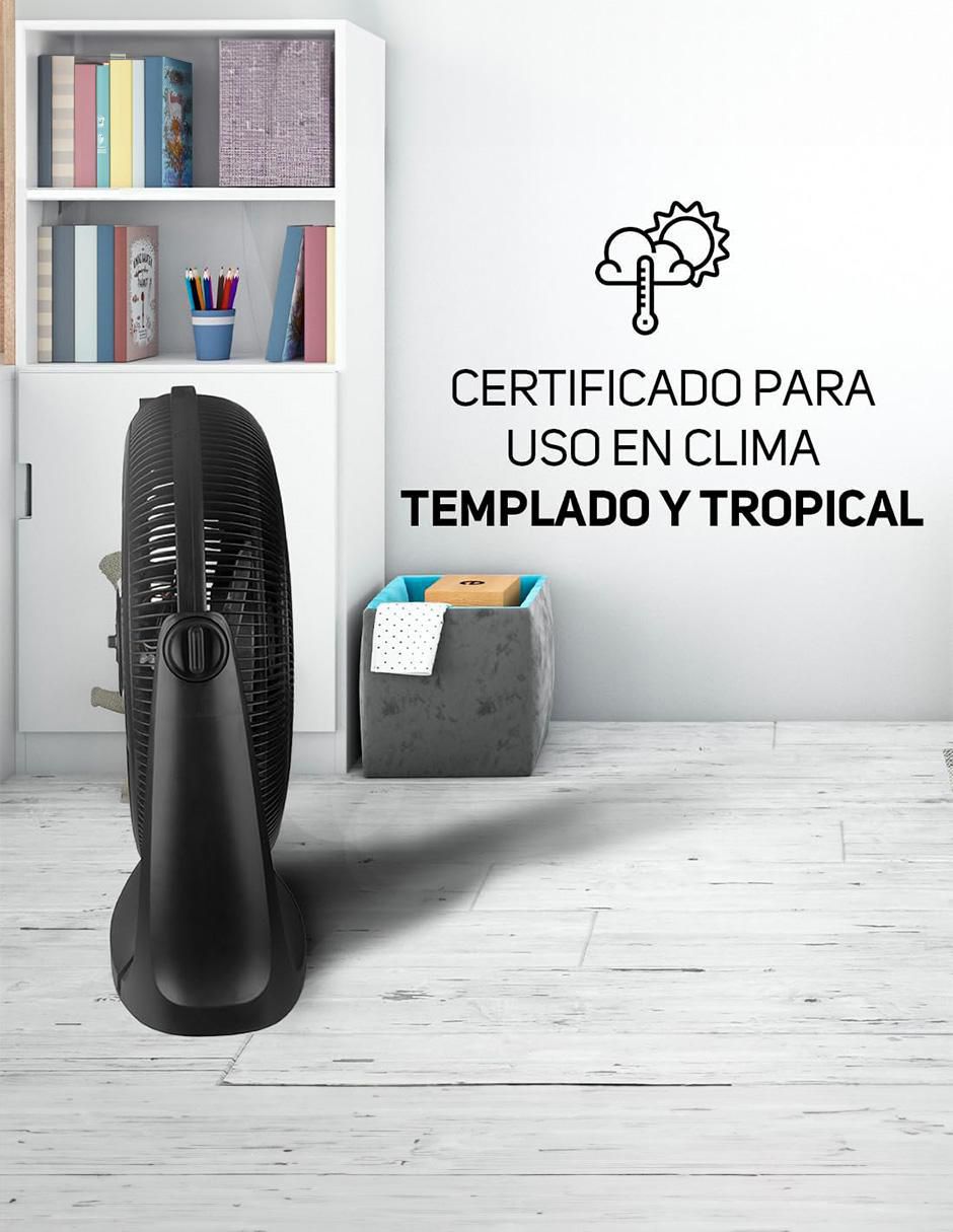 VENTILADOR DE PISO TROPIC TAURU, NEGRO 2