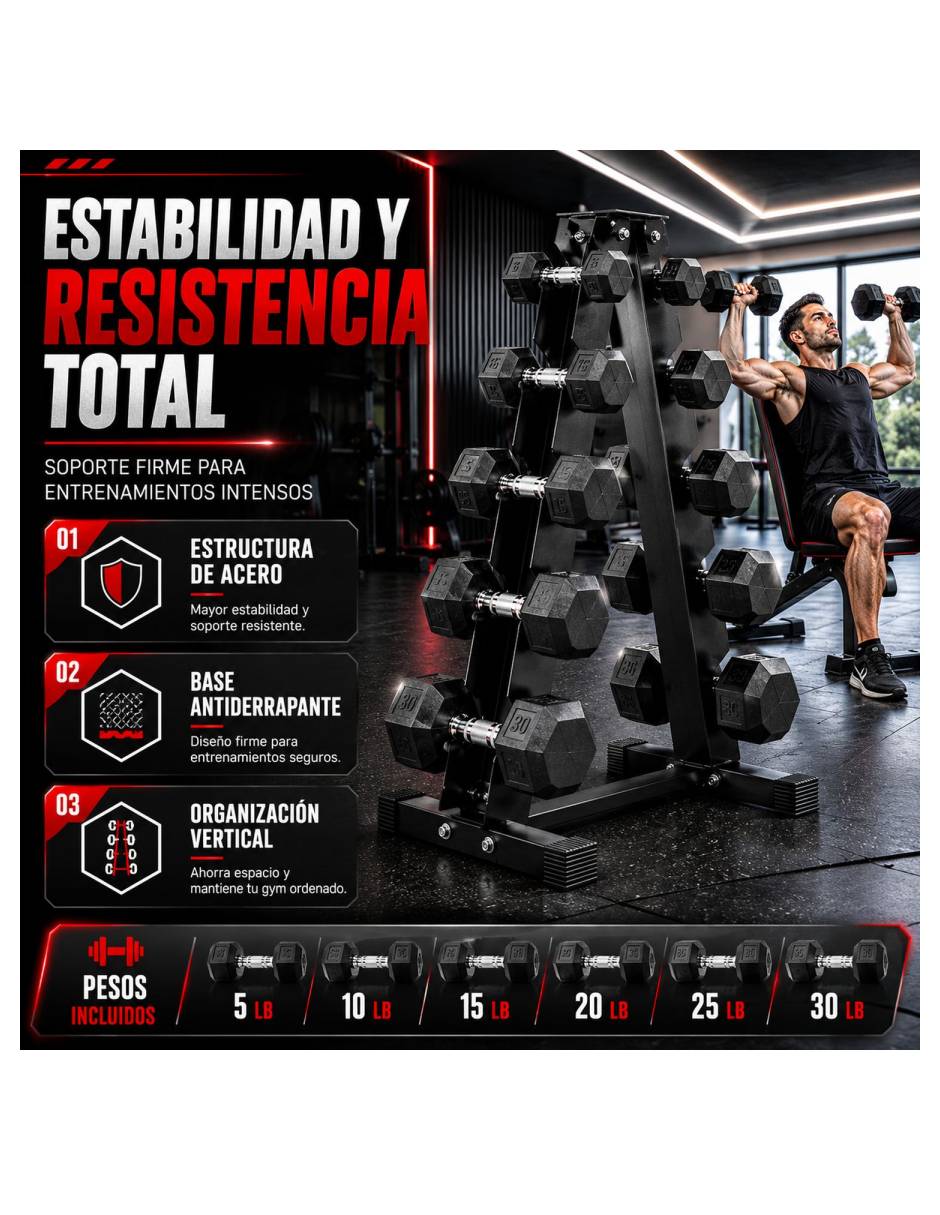 Set mancuernas de peso variable Centurfit 13 piezas