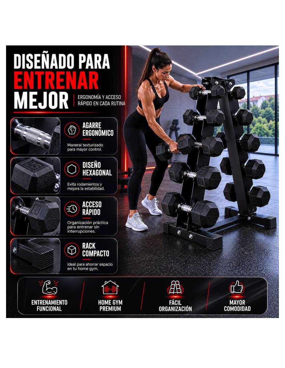 Set mancuernas de peso variable Centurfit 13 piezas