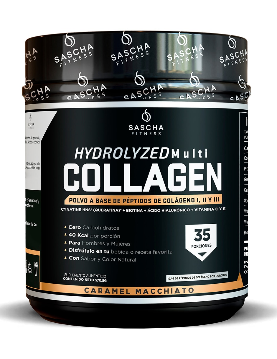 Multi Colágeno Hidrolizado Sascha Fitness sabor caramelo