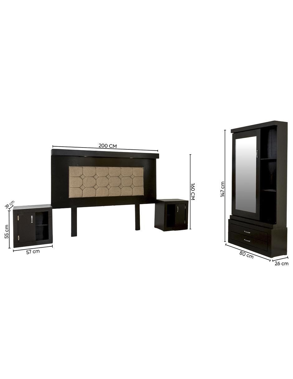 Set recámara Turin de MDF 15
