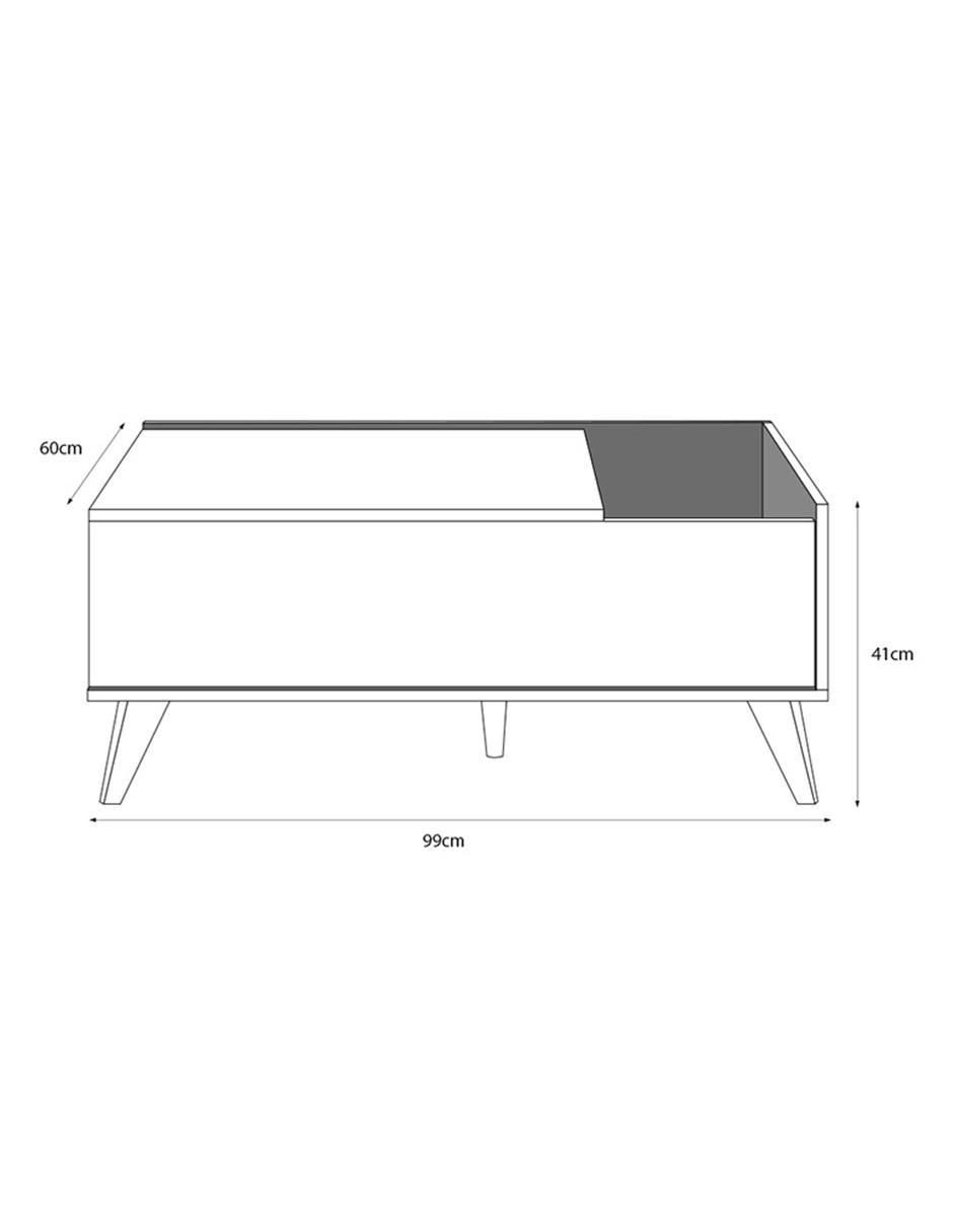 Mesa de centro extensible armable Ness 5