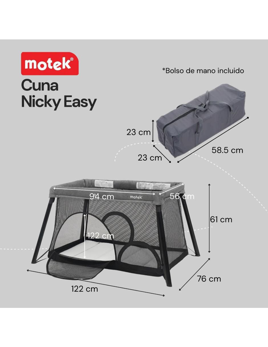 Cuna de viaje motek nicky easy