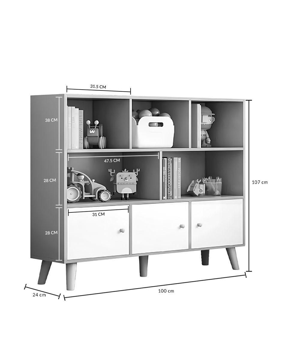 Librero armable Pio de MDF 9