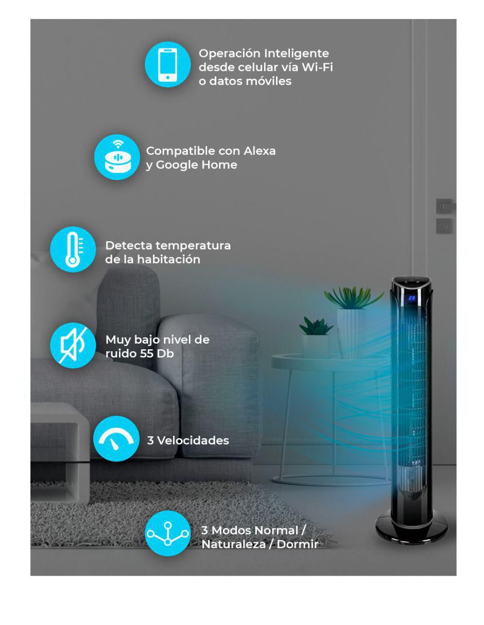 VENTILADOR SMART BFT33W BLUE F, BLANCO 4