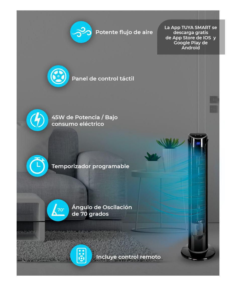 VENTILADOR SMART BFT33W BLUE F, BLANCO