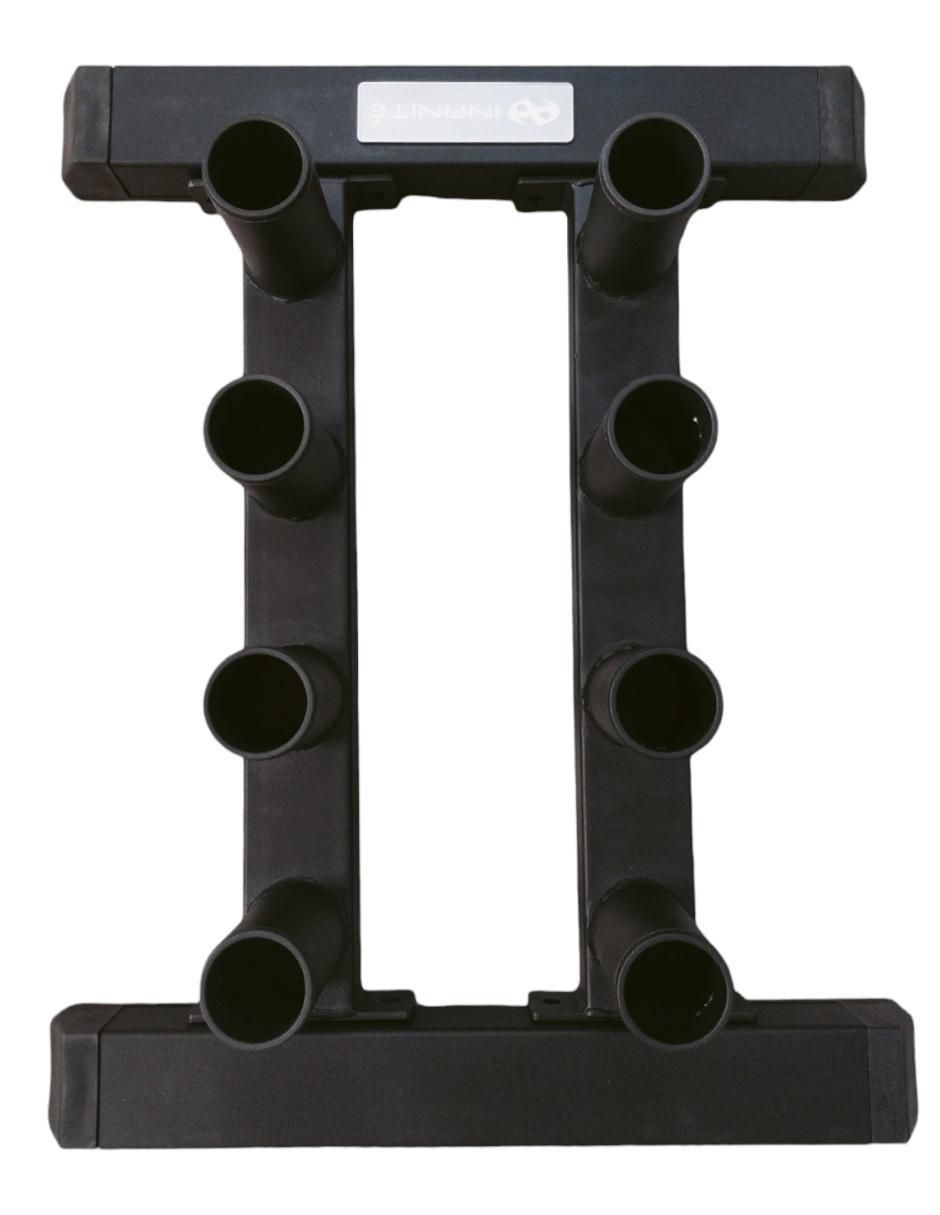 Rack de mancuernas 8 compartimentos