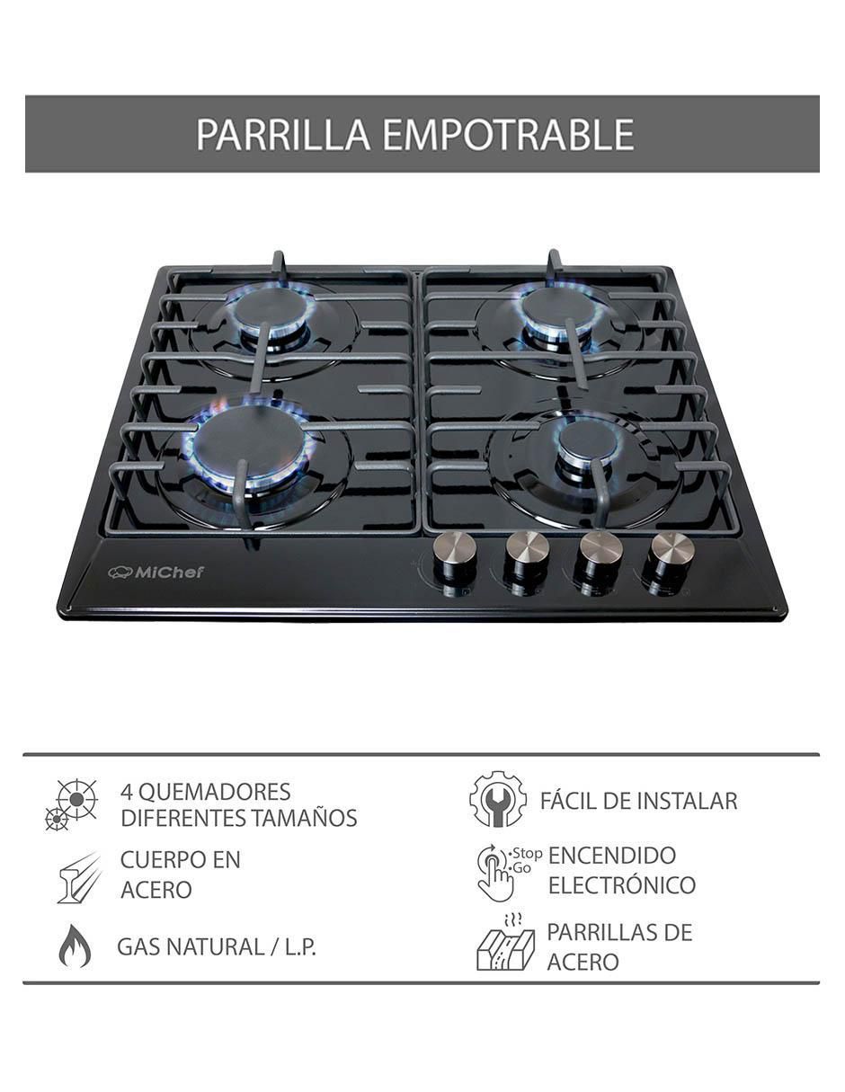 PARRILLA DE GAS FERNET EMPOTRABLE CON 4 4