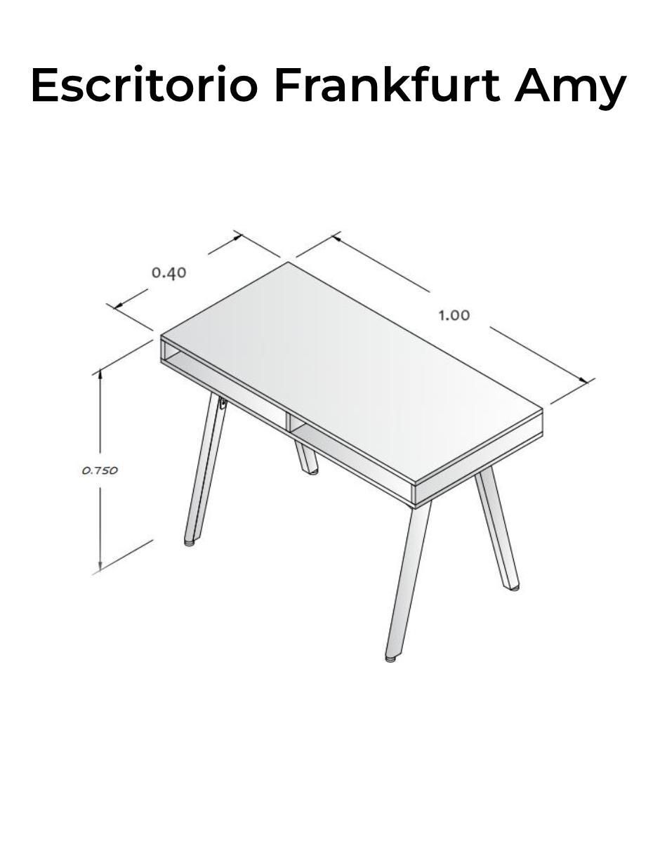Escritorio Frankfurt de melamina