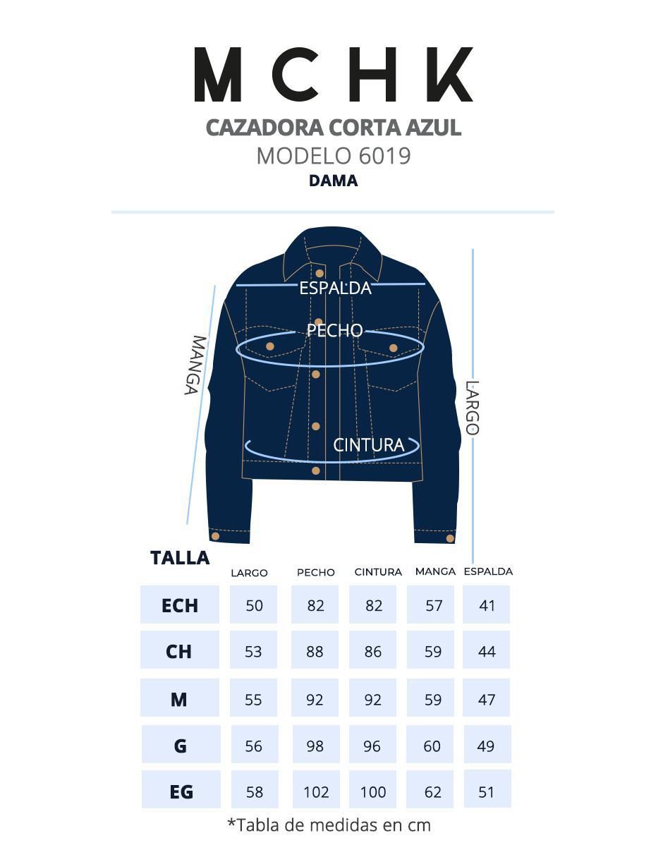 Chamarra de mezclilla para mujer