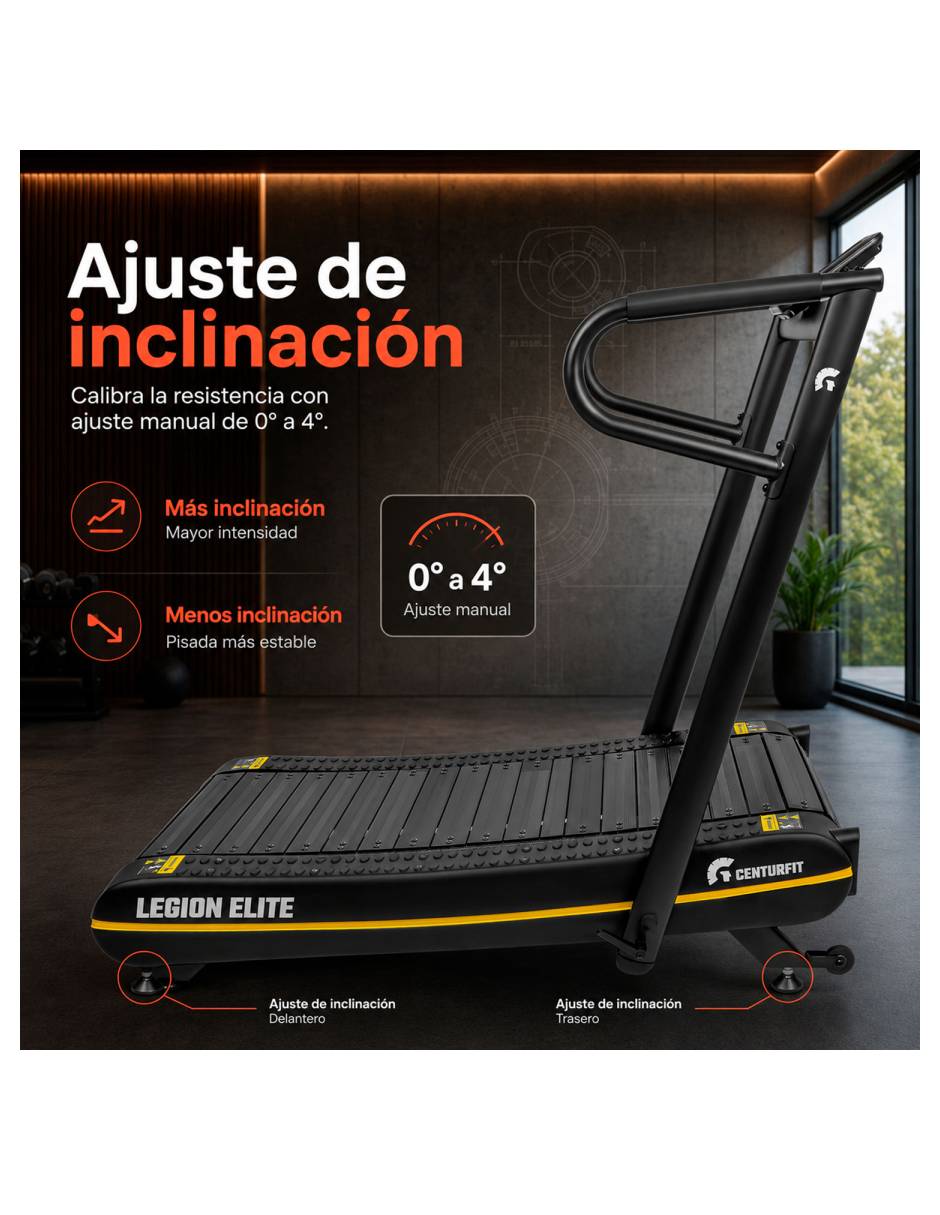 Caminadora mecánica Centurfit Mkz-Camicruvabas