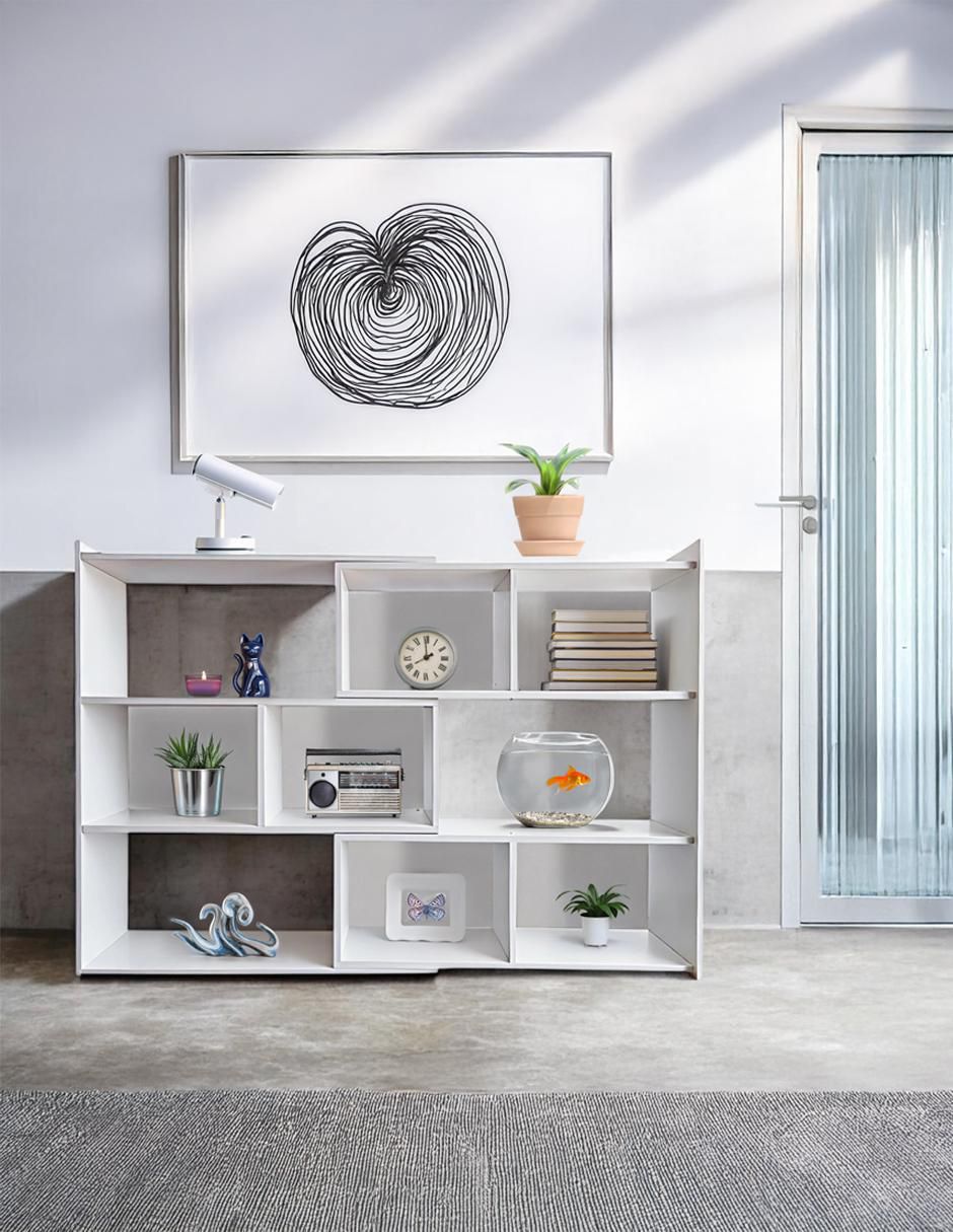Librero armable Retractil de madera 5