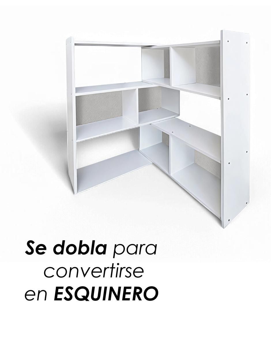 Librero armable Retractil de madera 7