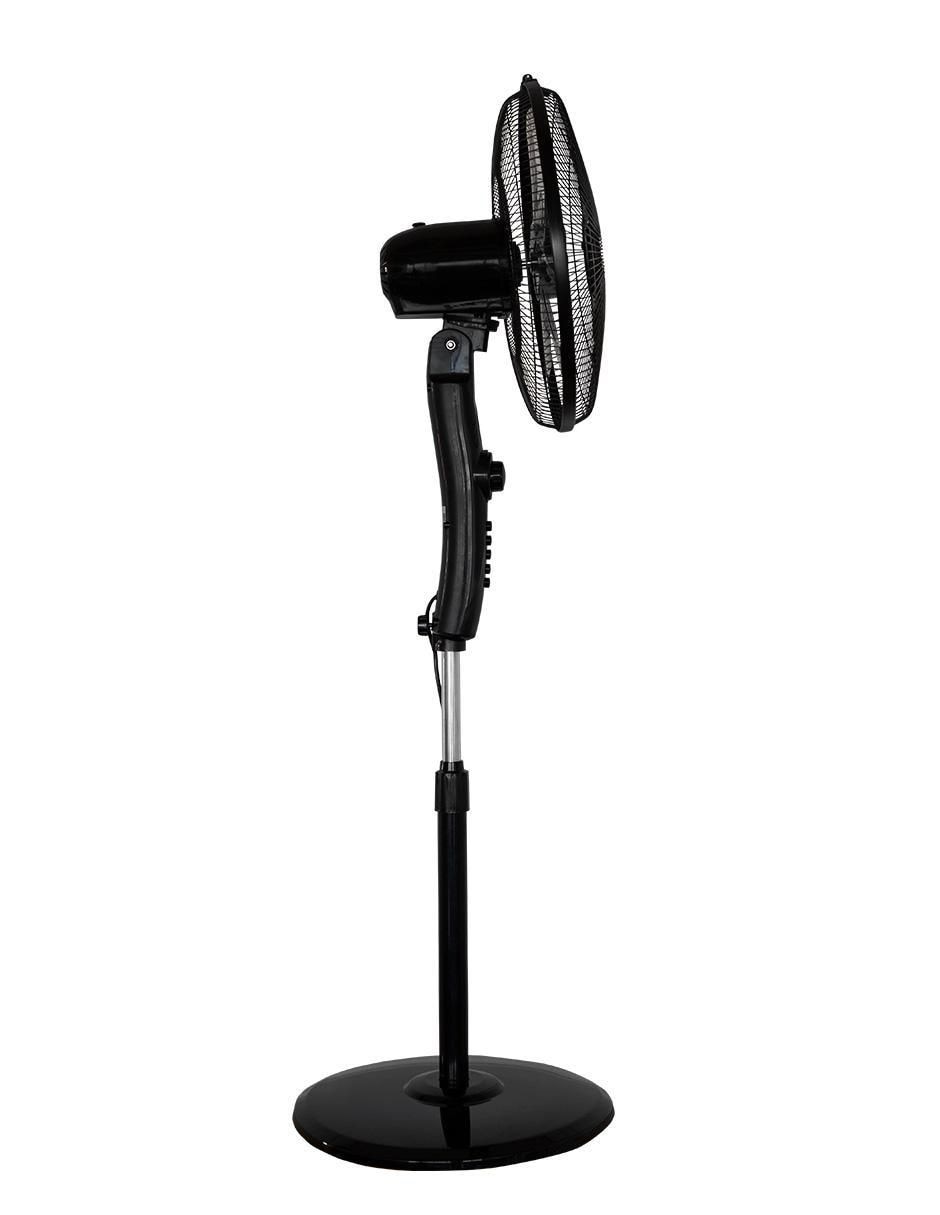 VENTILADOR DE PEDESTAL ARES MAS, NEGRO 2