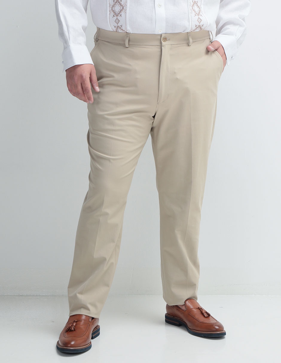 Pantalón de vestir recto de algodón para hombre Pantalón de vestir recto de algodón para hombre