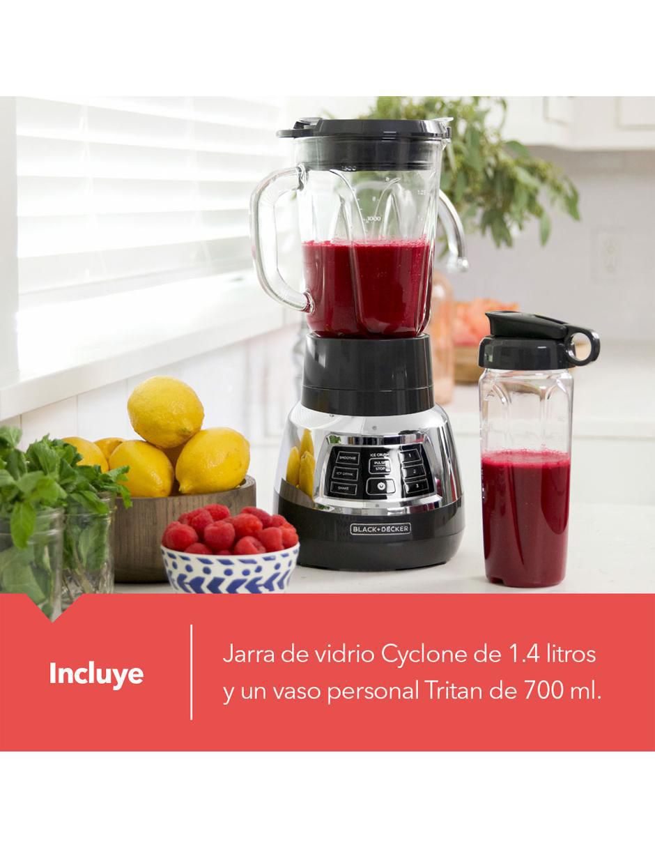 LICUADORA BL1400DG-P BLACK + DE, NEGRO