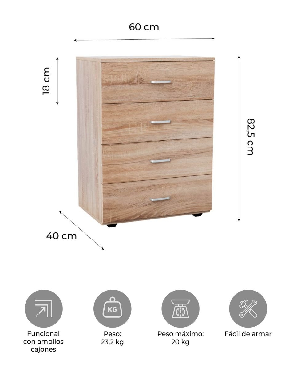 Cómoda Top Living de MDF