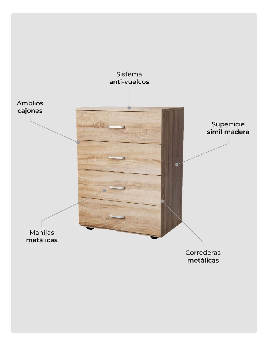 Cómoda Top Living de MDF