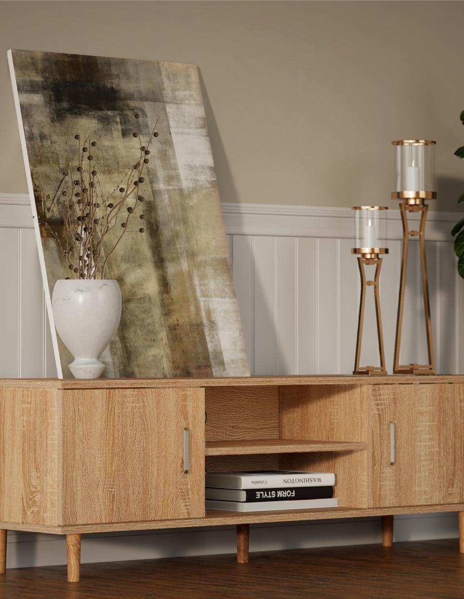 Mueble de TV armable Minimalista de MDF 7