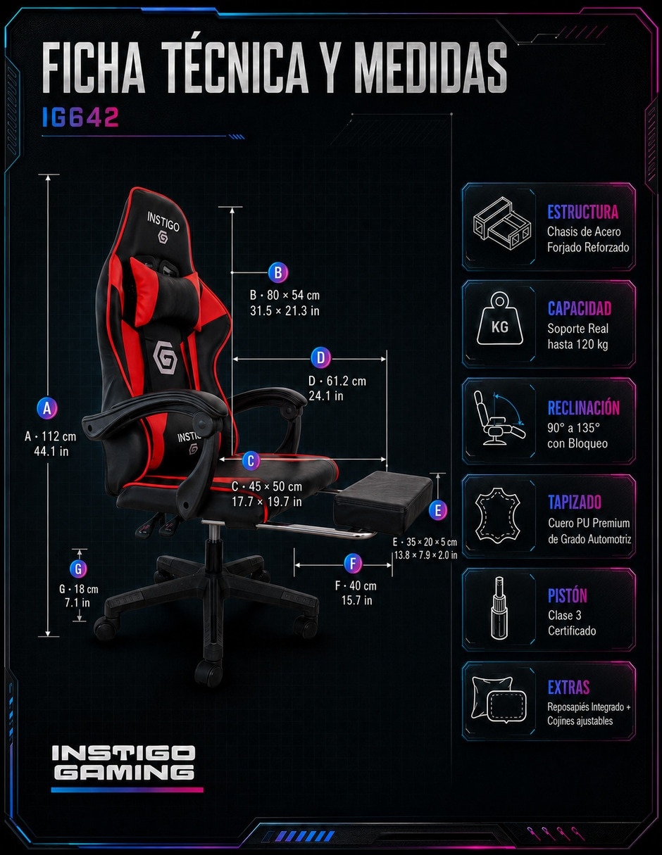 Silla gamer Delux Instigo