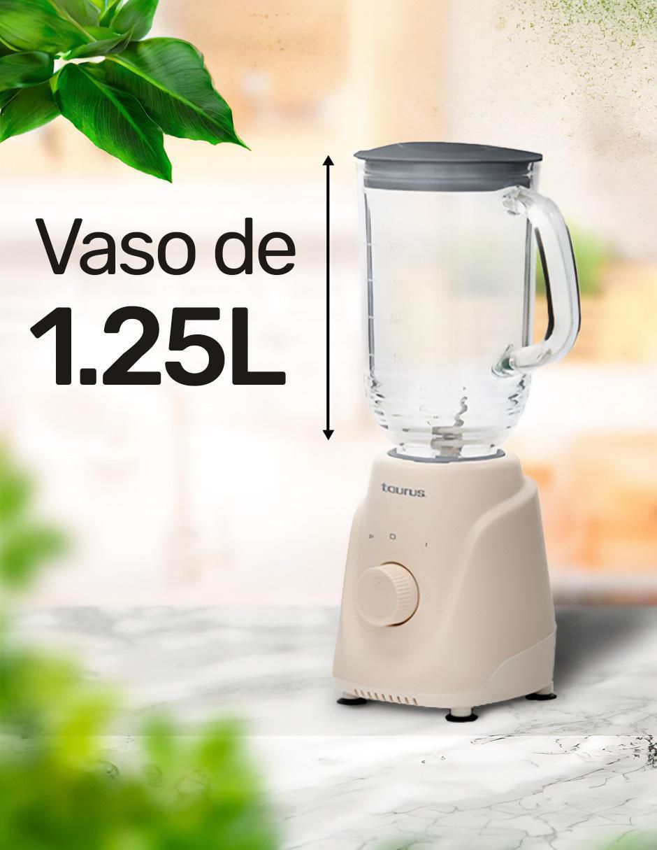 LICUADORA MENINA GLASS ECO TAUR, BEIGE